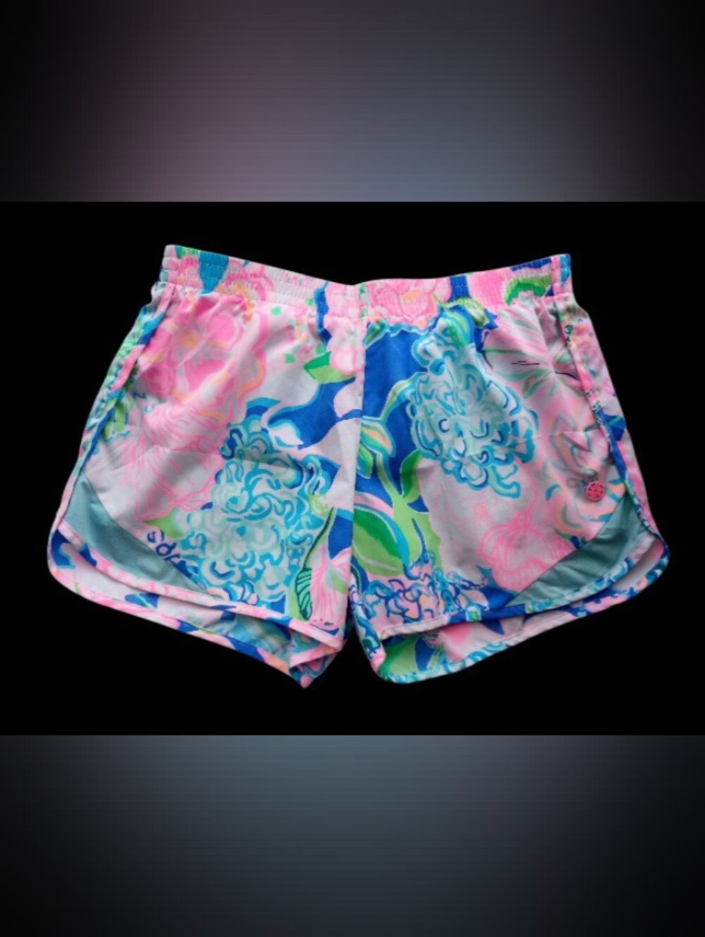 Lilly Pulitzer Ocean Trail Athletic Shorts - Peony For Your Thoughts, Size XS - Picture 11 of 13